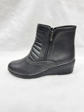 Botki damskie ocieplane na płaskim (36-42) 7103-2 GREY