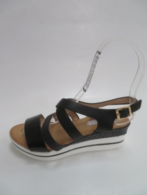 Sandały damskie na koturnie (36-41) BE-9029 BLACK