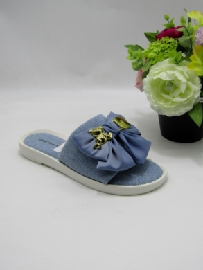 Klapki damskie na płaskim (36-41) 6610 BLUE