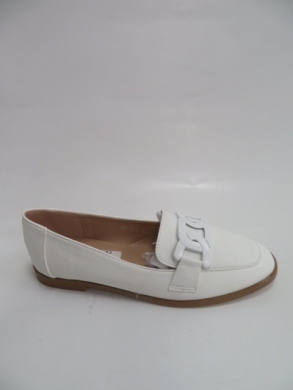 Mokasyny damskie na płaskim (36-41) 888-266 WHITE