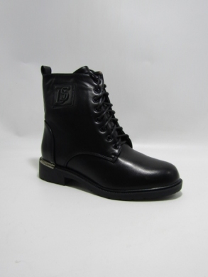Botki damskie ocieplane na płaskim (36-41) AGF-JX-513 BLACK