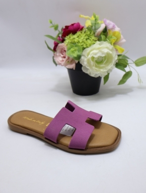 Klapki damskie na płaskim (36-41) 02 LILAC