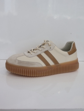 Buty sportowe damskie na płaskim (36-41) GD-XF-199 BE/BROWN