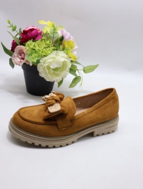 Mokasyny damskie na płaskim (36-41) N24-019 CAMEL