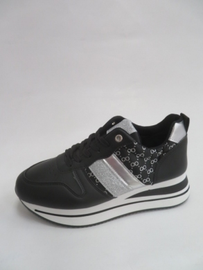 Buty sportowe damskie na płaskim (36-41) AB211 BLACK