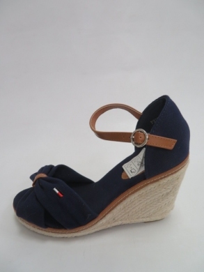 Sandały Damskie na koturnie (36-41) P925 NAVY