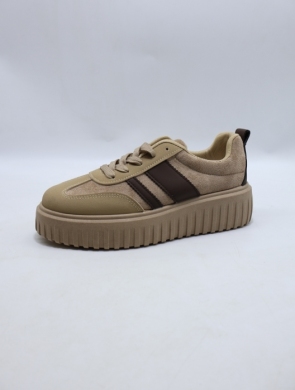 Buty sportowe damskie na płaskim (36-41) LA332 KHAKI
