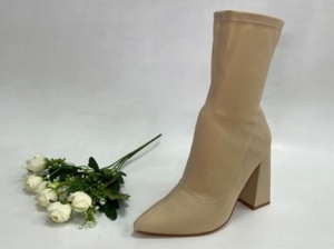 Kozaki damskie jesienne na obcasie (36-41) MVP320X BEIGE