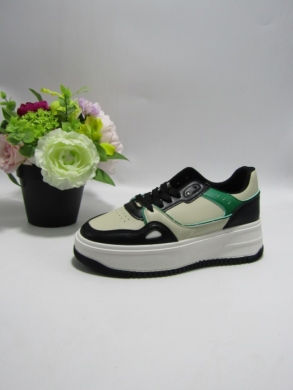 Buty sportowe damskie na płaskim (36-41) 9081 BLACK