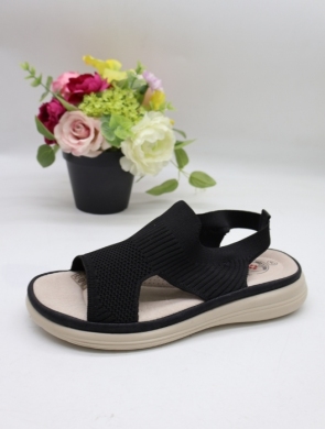 Sandały damskie na płaskim (36-42) 22029-1 BLACK