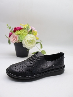 Półbuty damskie na płaskim (36-41) 5853 BLACK