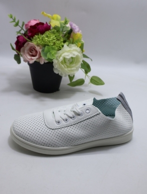 Buty sportowe damskie na płaskim (37-41) YO-1676 SILVER