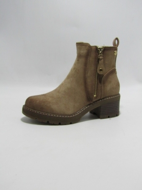 Botki damskie ocieplane na obcasie (36-41) 2610 KHAKI