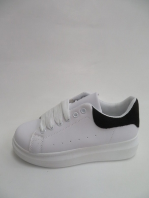 Buty sportowe damskie na płaskim (36-41) 623 WHITE/BLACK