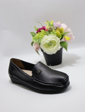 Półbuty damskie na koturnie (36-41) B3258 BLACK