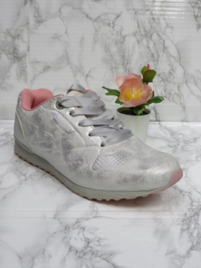 Buty sportowe damskie na płaskim (36-41) LXC7520 SILVER/PINK