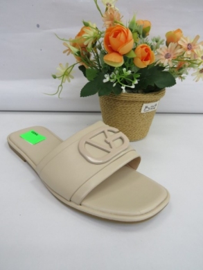 Klapki damskie na płaskim (36-41) 5258 BEIGE