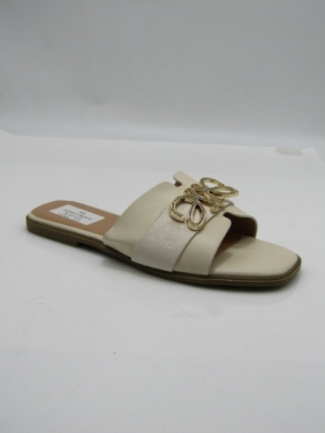 Klapki damskie na płaskim (36-41) GG88-22 BEIGE