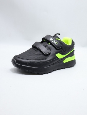Buty sportowe chłopięce (32-37) A376 BLACK/GREEN