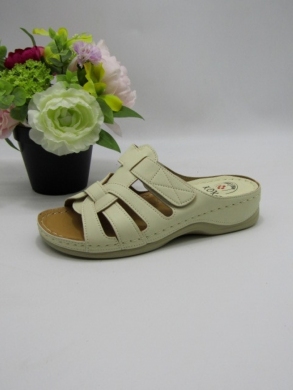Klapki damskie na płaskim (36-41) 12706-1 BEIGE