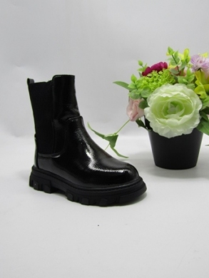 Botki dziewczęce ocieplane (25-31) 7366-2B BLACK