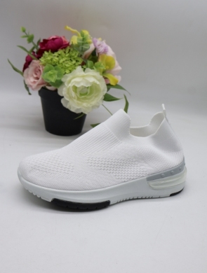Buty sportowe damskie na płaskim (36-41) 9832 WHITE