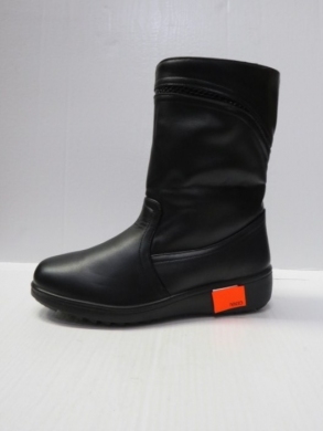 Botki damskie ocieplane na koturnie (39-43) 8813A BLACK