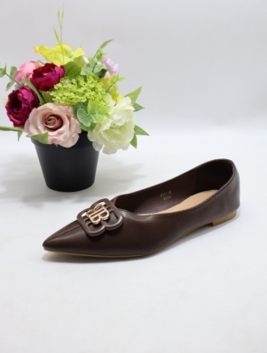 Baleriny damskie (36-41) 9710 BROWN