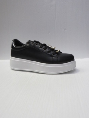 Buty sportowe damskie na koturnie (36-41) 1790 BLACK