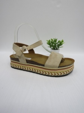 Sandały damskie na koturnie (36-41) 2762 BEIGE