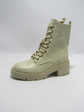 Botki damskie ocieplane na obcasie (36-41) 7523 BEIGE