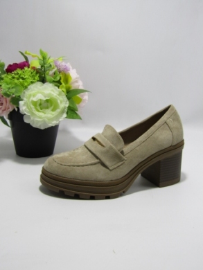 Półbuty damskie na obcasie (36-41) 6687 KHAKI