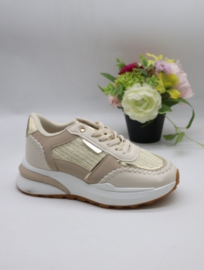 Buty sportowe damskie na płaskim (36-41) CL812 BEIGE