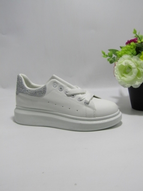 Buty sportowe damskie na płaskim (36-41) EV-81 WH/BLACK