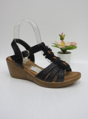 Sandały damskie na koturnie (36-41) W2616 BLACK