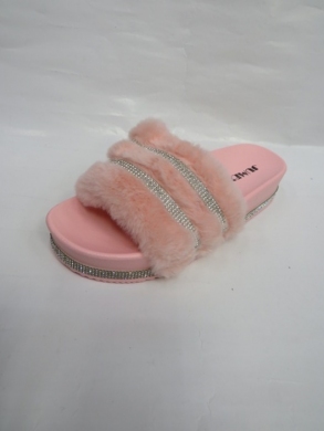 Klapki damskie z futerkiem (36-41) 67011 PINK