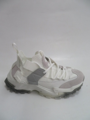 Sneakersy damskie niskie (36-41) B500 WHITE/GREY