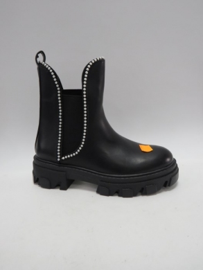 Botki damskie na płaskim (36-41) 6463 BLACK