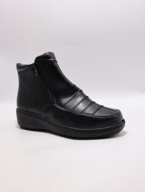 Botki damskie ocieplane na płaskim (37-42) M8808 BLACK