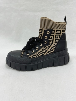 Botki damskie na płaskim (36-41) B026-6 BLACK