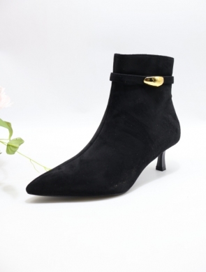 Botki damskie na szpilce (36-41) 5277 BLACK