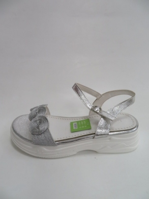 Sandały damskie na płaskim (36-41) W19-71712 SILVER