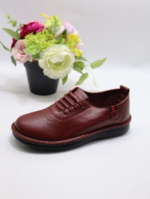 Półbuty damskie na płaskim (36-42) 25107-7 RED