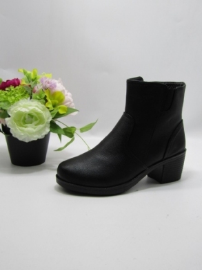 Botki damskie ocieplane na obcasie (39-43) DZ2-23 BLACK
