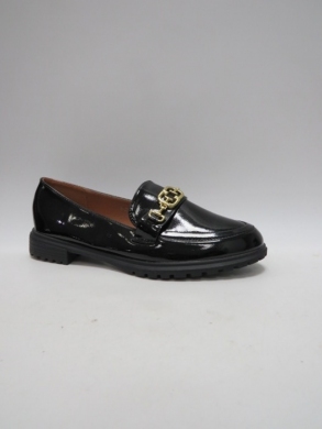 Mokasyny damskie na płaskim (36-41) W-228 BLACK