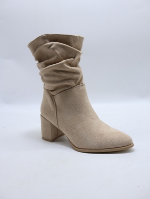 Botki damskie ocieplane na obcasie (36-41) HQ339 BEIGE