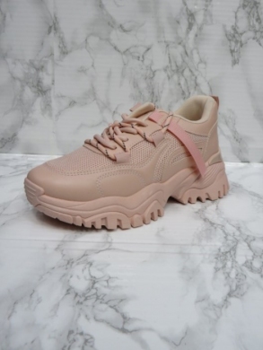 Buty sportowe damskie na płaskim (36-41) F222 PINK