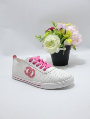 Buty sportowe damskie na płaskim (36-41) DF706 FUSHIA