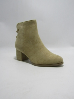 Botki damskie ocieplane na obcasie (36-41) SA3027-11 KHAKI