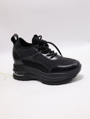 Buty sportowe damskie na płaskim (36-41) AB123 BLACK